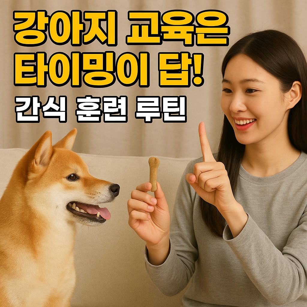 간식 훈련 루틴 공개