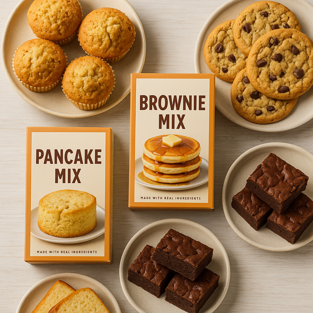 시판 믹스 활용 디저트 사진