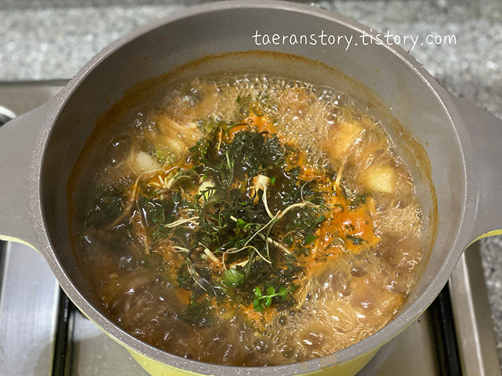 냉이된장찌개-끓이기