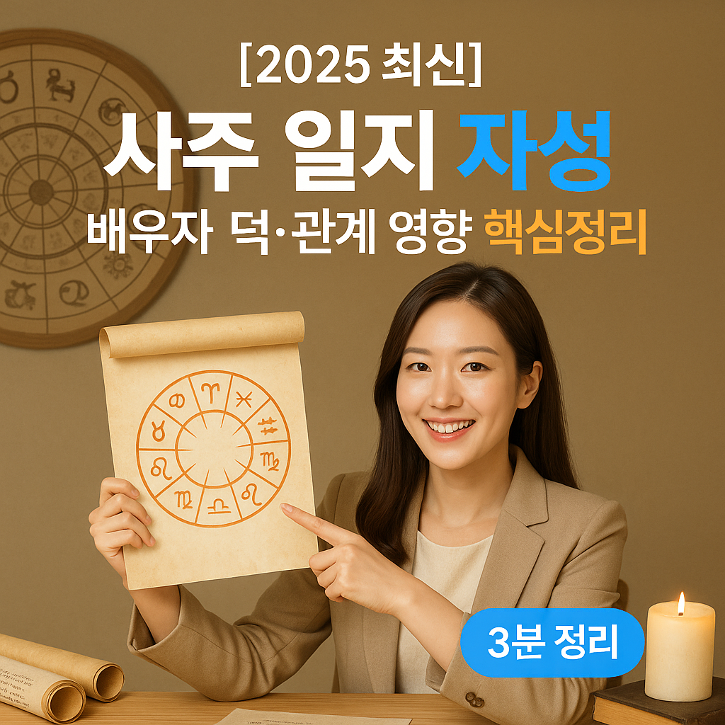 [2025 최신] 사주 일지 재성 ｜ 배우자 덕&middot;관계 영향 핵심정리