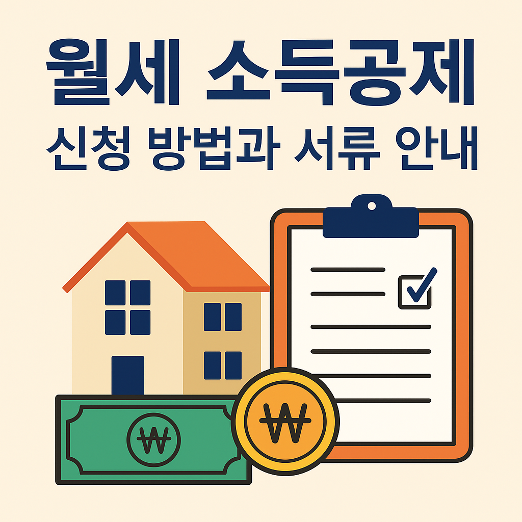 월세 소득공제 신청 방법과 서류 안내