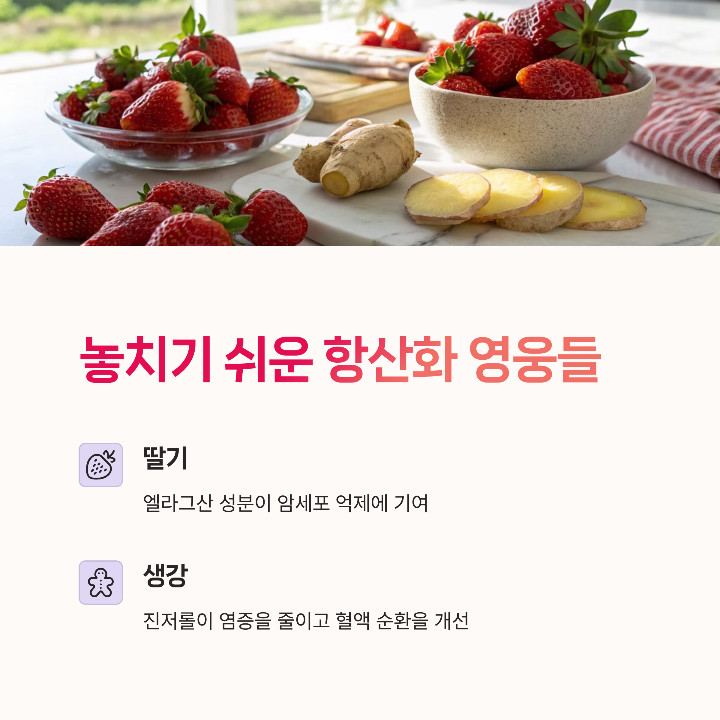 노화예방, 천연항산화,