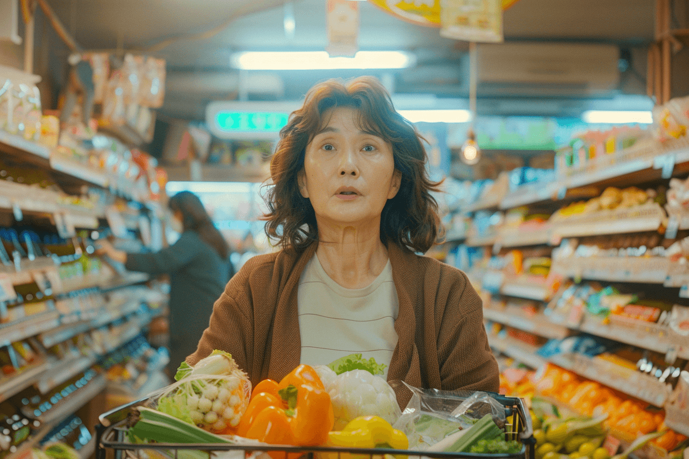 장을-보고-있는-여성-이미지