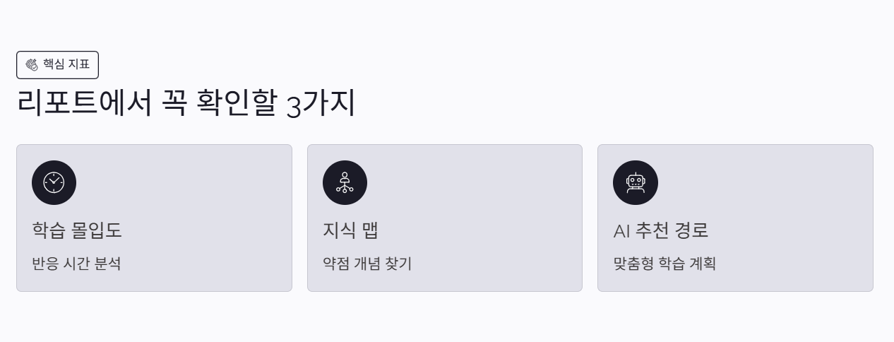 리포트 확인 후 점검