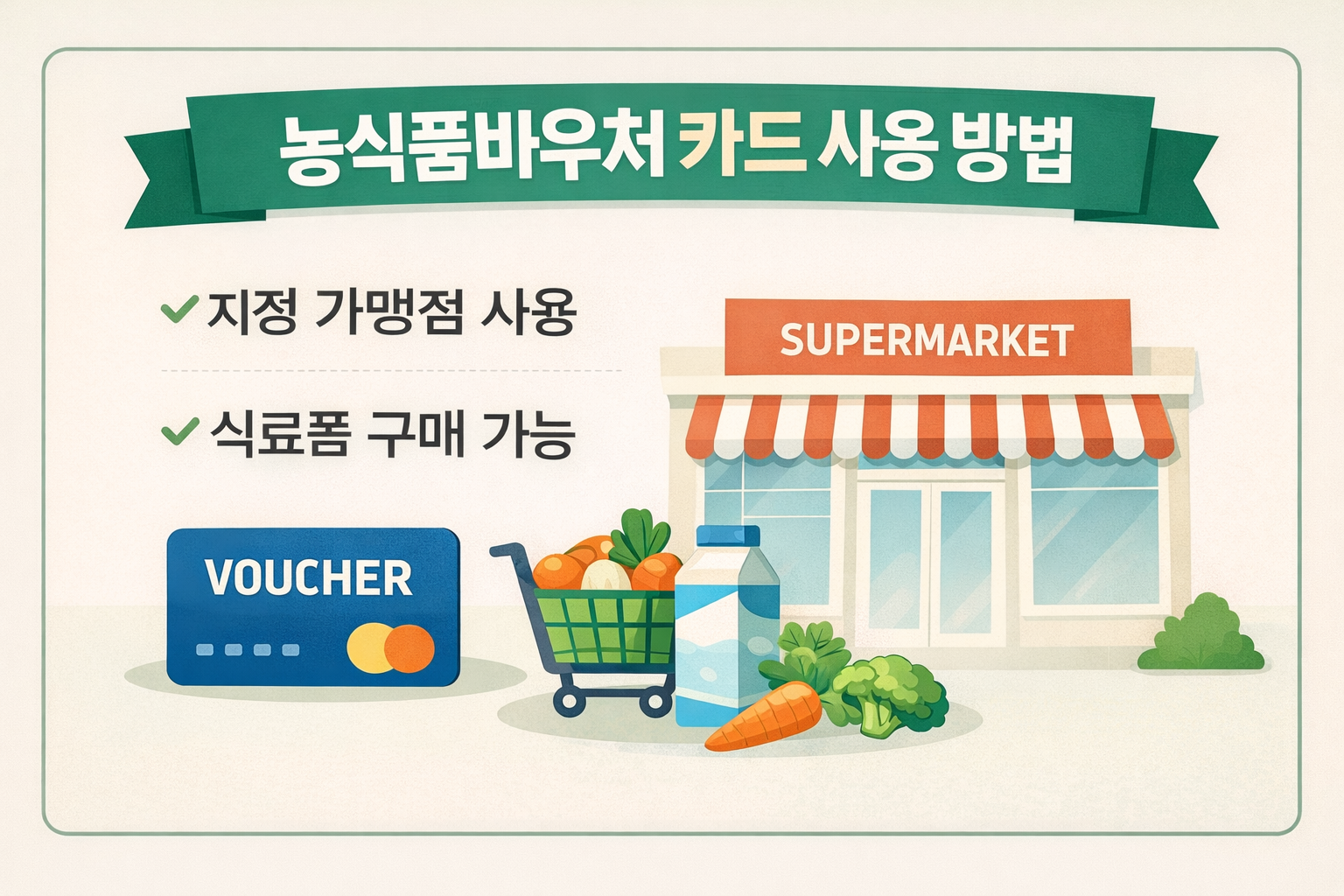 농식품바우처 신청·대상 조회 바로가기|청년 1인가구 연 48만원 혜택