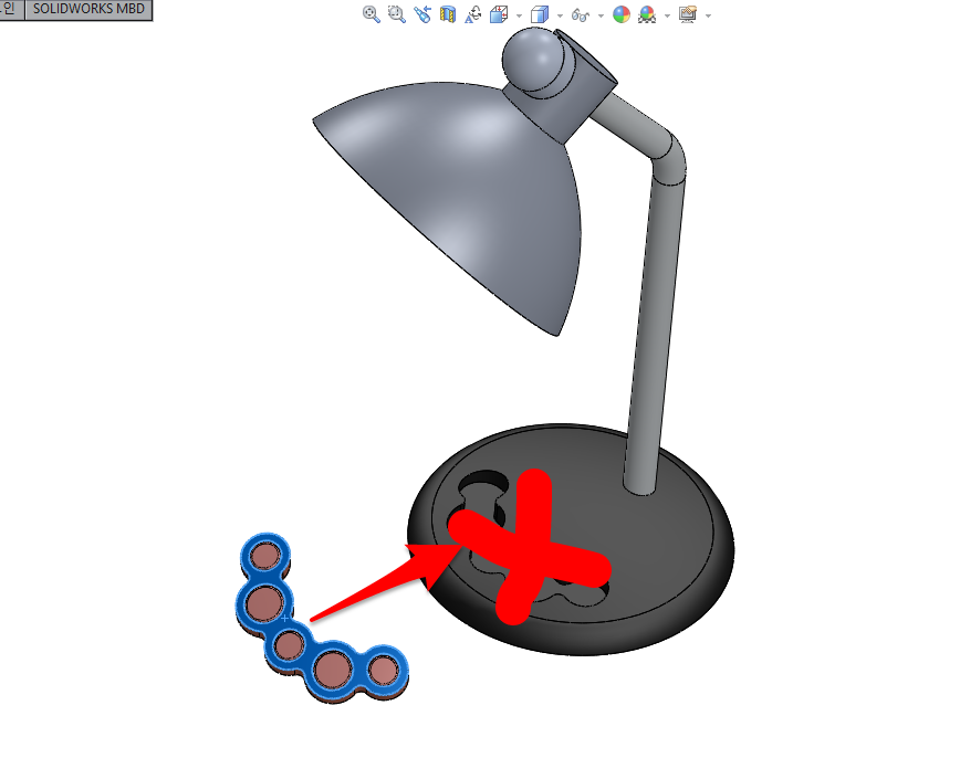 솔리드웍스 어셈블리에서 마우스로 파트 이동 불가