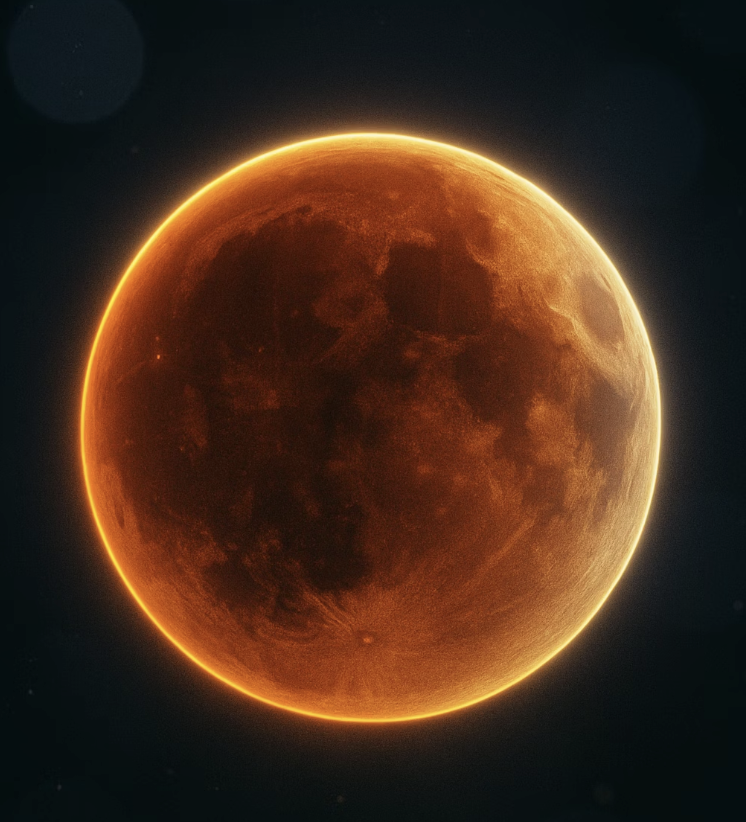 달이 사라지지 않고 붉어지는 이유