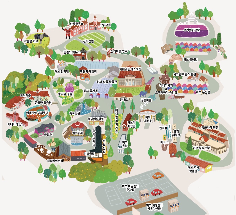 허브아일랜드 지도