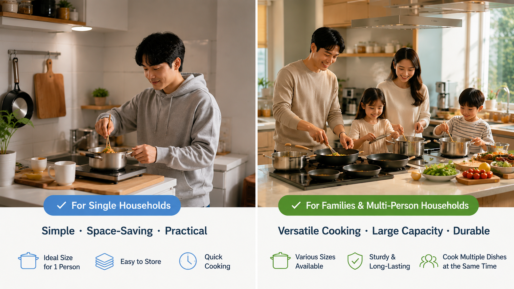 Product setups that change based on your target audience, even for the same product line
