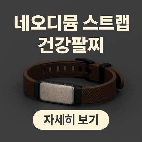 네오디뮴 스트랩 건강팔찌, 건강과 패션을 동시에!