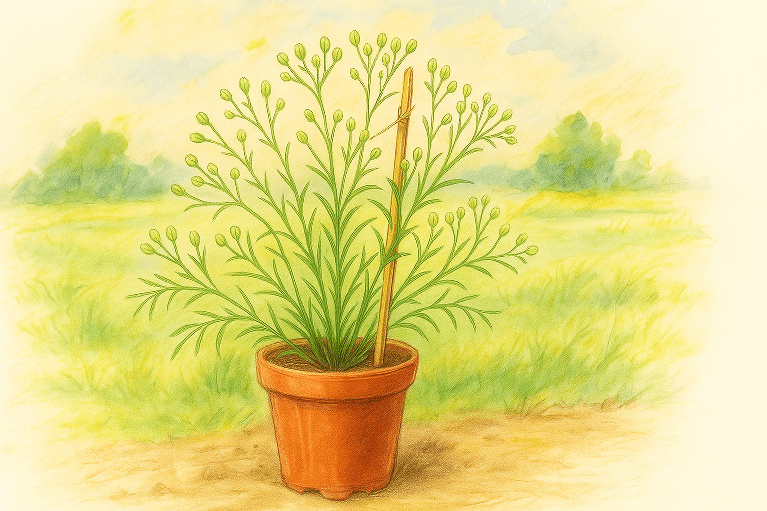 안개꽃 1~3개월 시절 모습