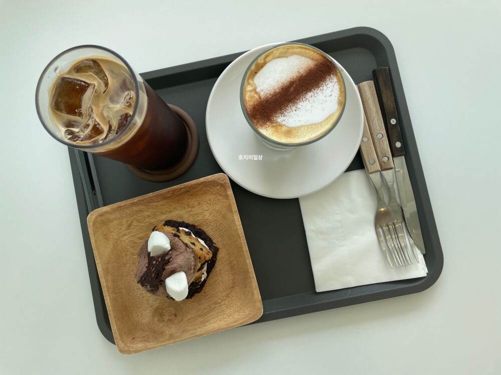 용인 신상 디저트 카페 기로띠 - 주문한 메뉴들