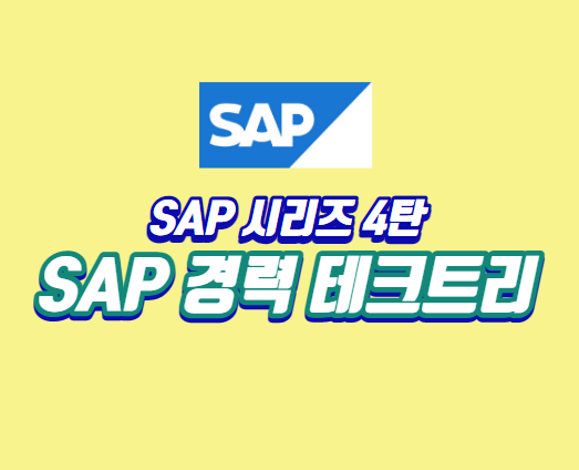 SAP-시리즈-4탄-SAP-경력-테크트리