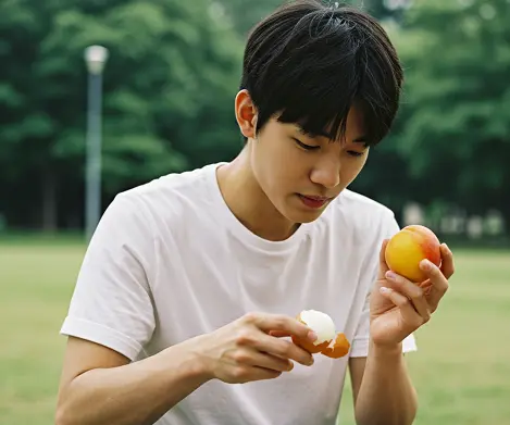 계란과 복숭아 궁합