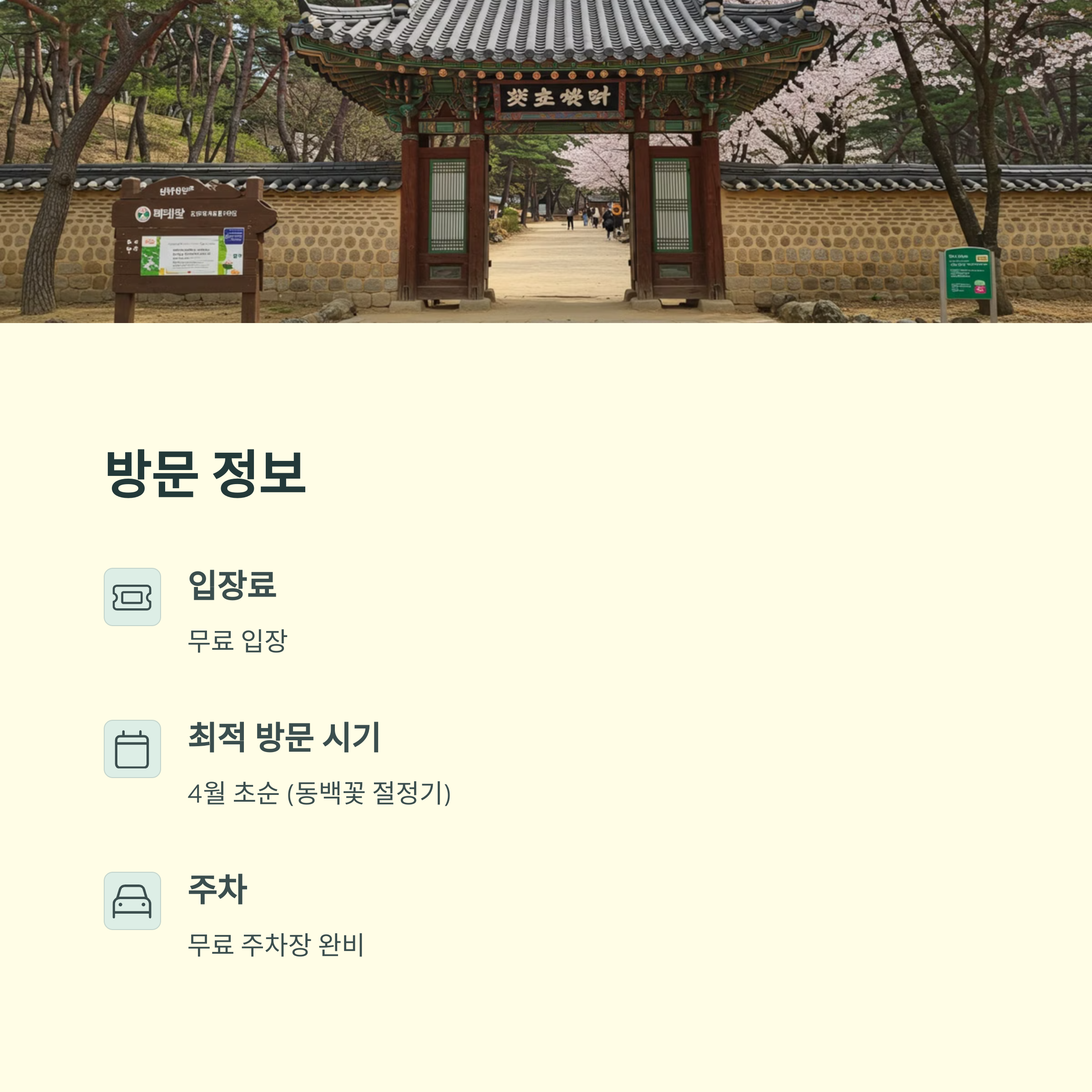 서천 마량리 동백나무숲