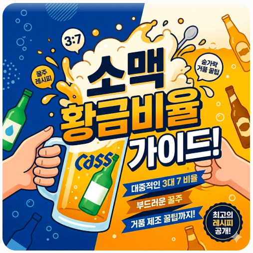 소맥 황금비율 레시피
