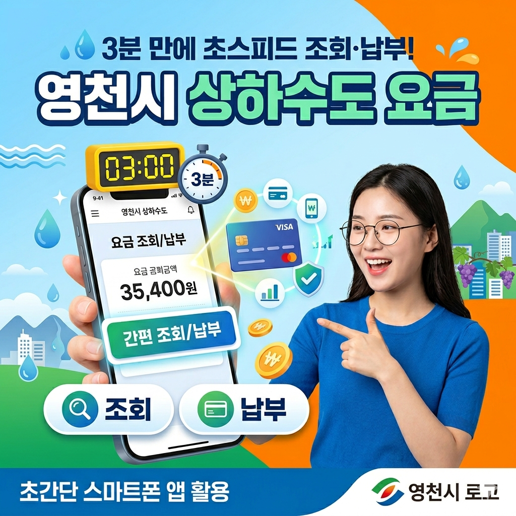 경북 영천시 상하수도 요금 조회하러 가기