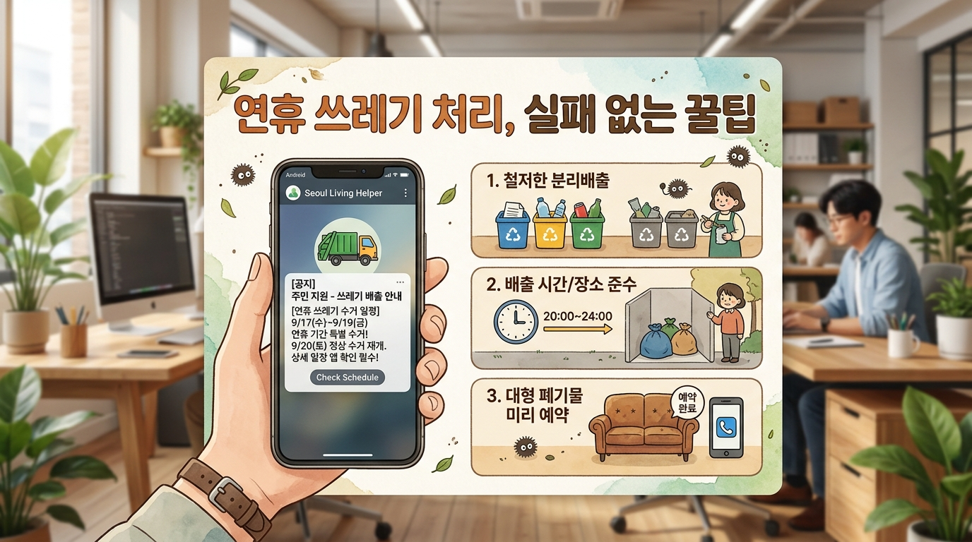 명절 기간 쓰레기 적체 문제 해결 사례와 관리 팁