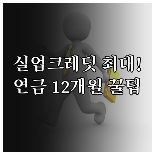 2025 실업크레딧 최대 12개월 연..