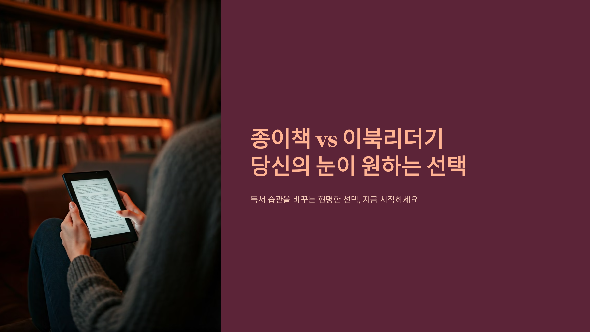 이북리더기 눈 피로 없이 독서하는 비결, 선택부터 활용까지
