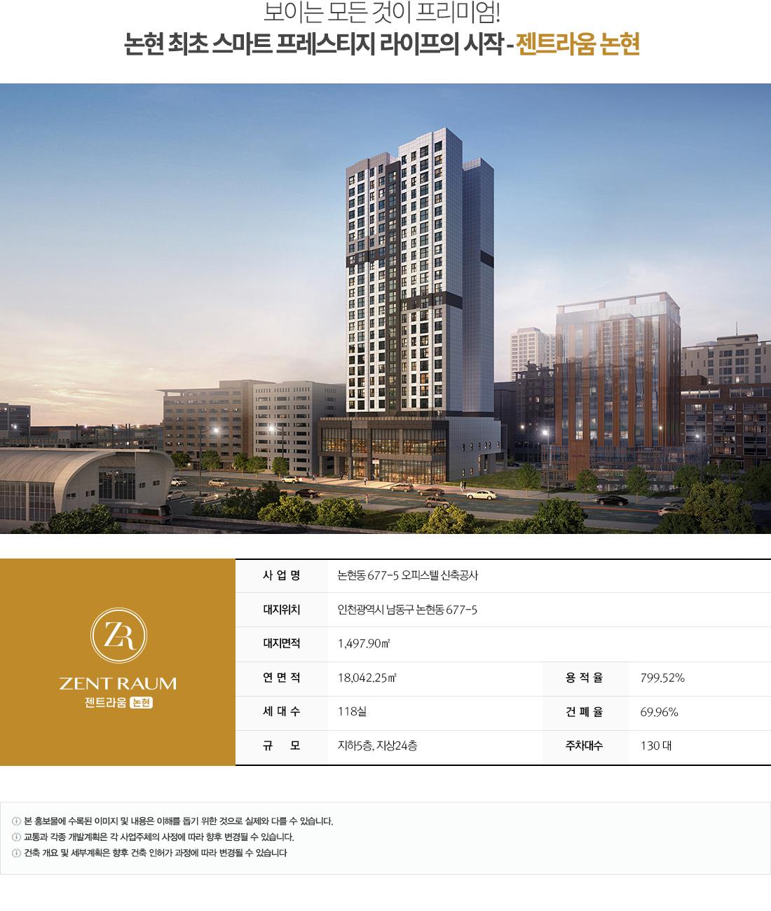 젠트라움 논현 인천 오피스텔 분양