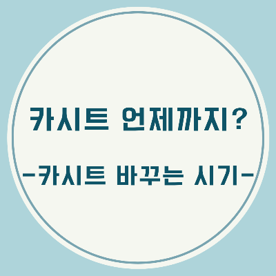 아기 카시트 언제까지?,카시트 바꾸는 시기