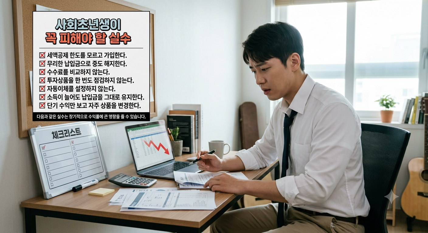 사회초년생이 꼭 피해야 할 실수