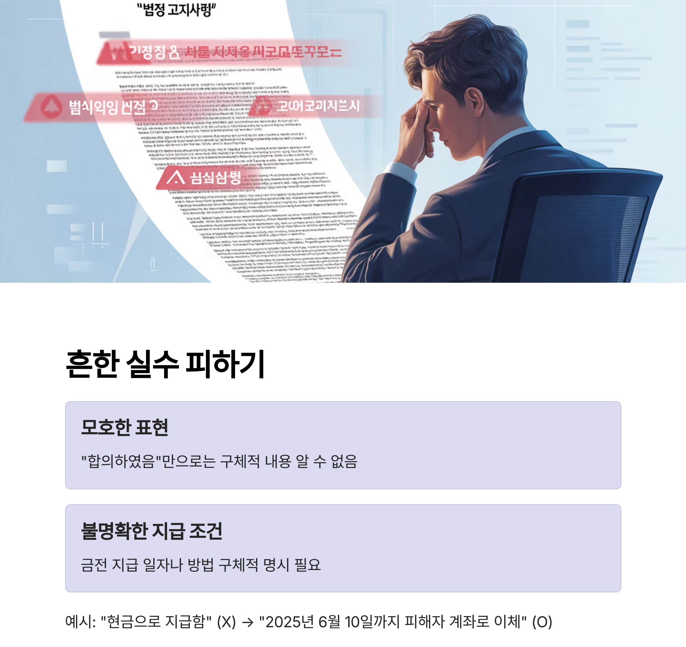 형사합의서 제대로 쓰는 법: 실수 없는 작성 가이드