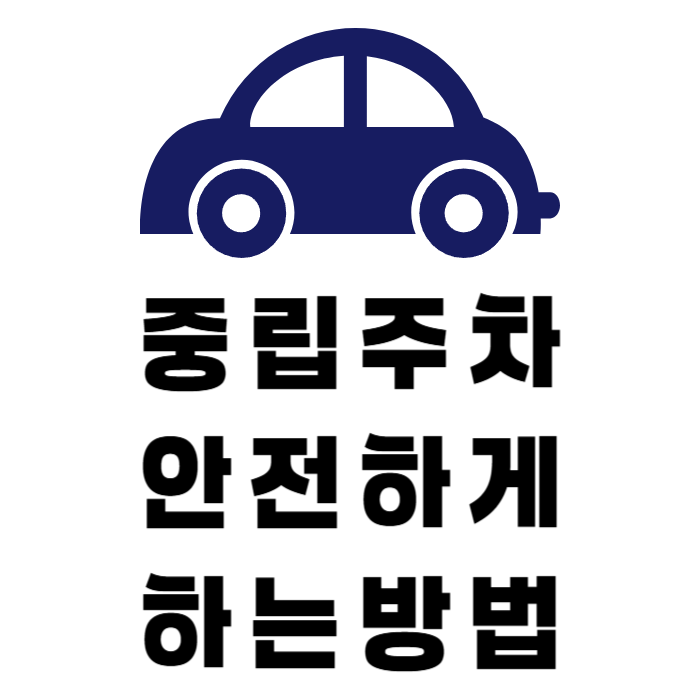중립주차안전하게하는방법