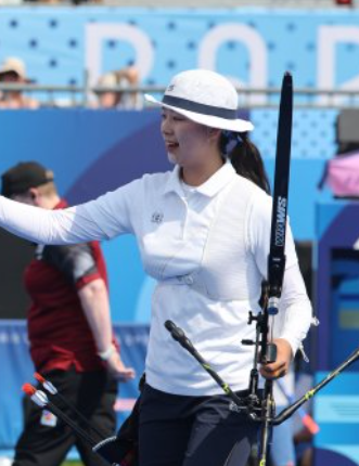 양궁 국가대표 선수 코오롱 모자