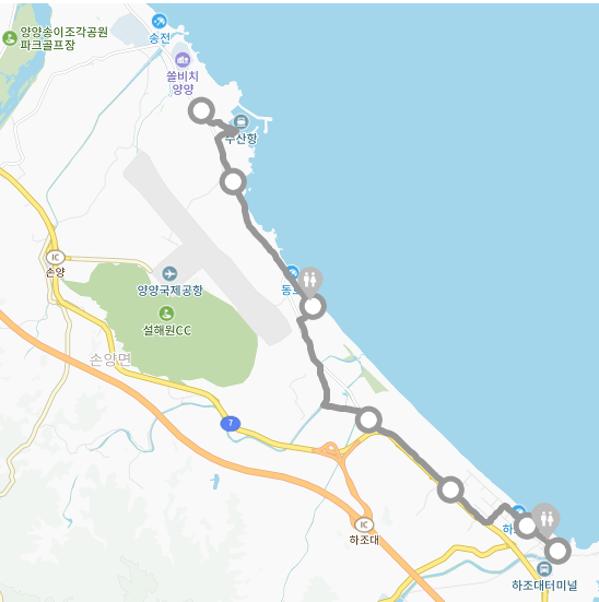 강원도 양양 관광명소 가볼만한곳 걷기 여행 해파랑길 41, 42, 43코스
