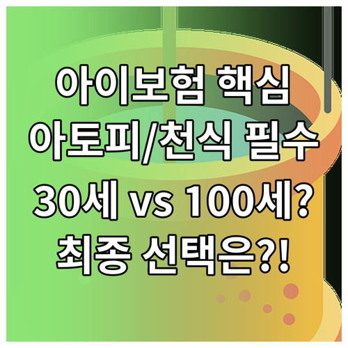 메리츠화재 어린이보험 아토피 천식 만..