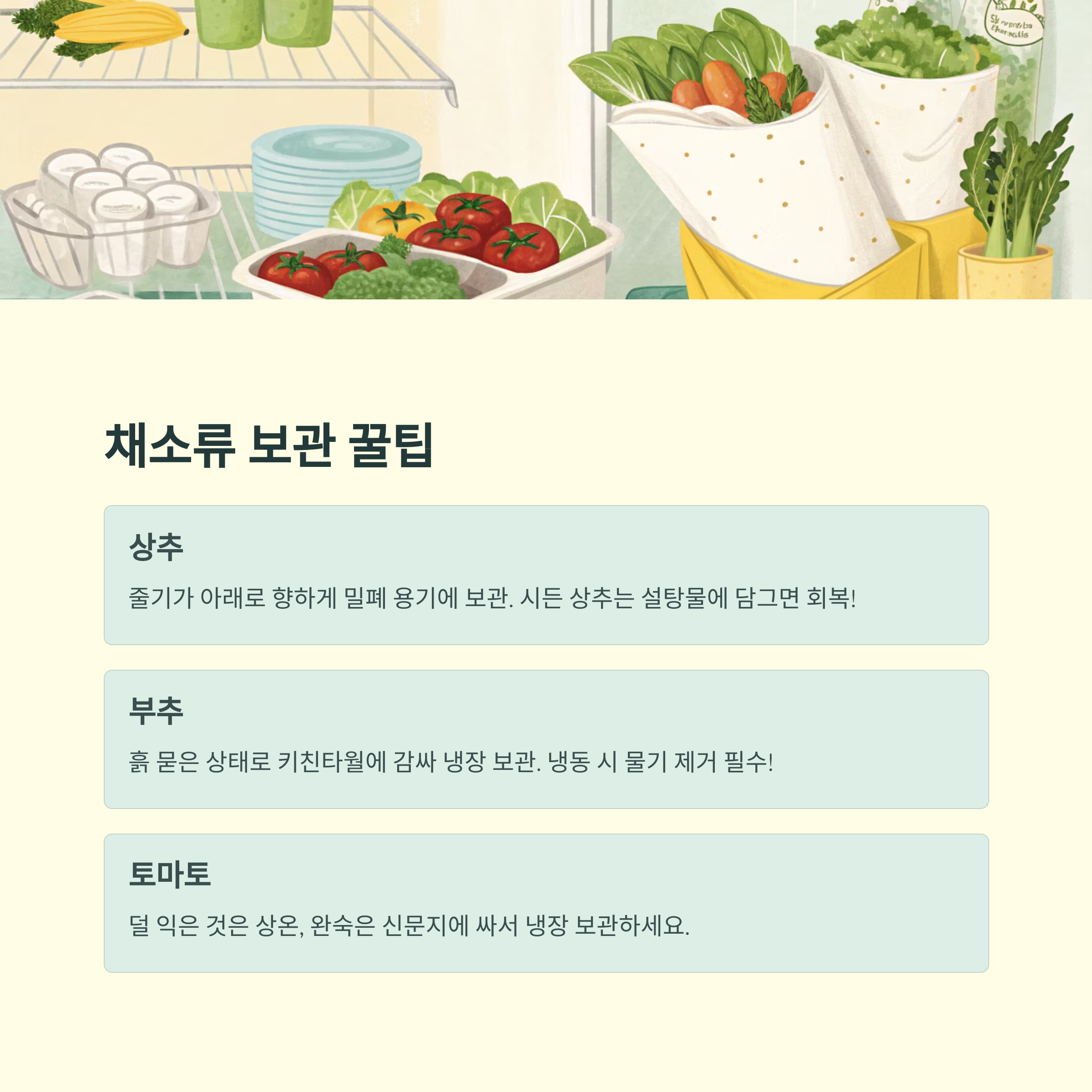 여름철 냉장&middot;냉동 식재료 보관법&amp;#44; 신선함 유지하는 비결!