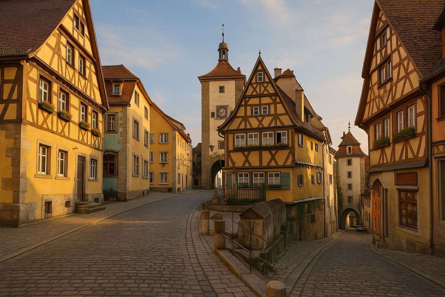 독일 로텐부르크 중세마을 사진