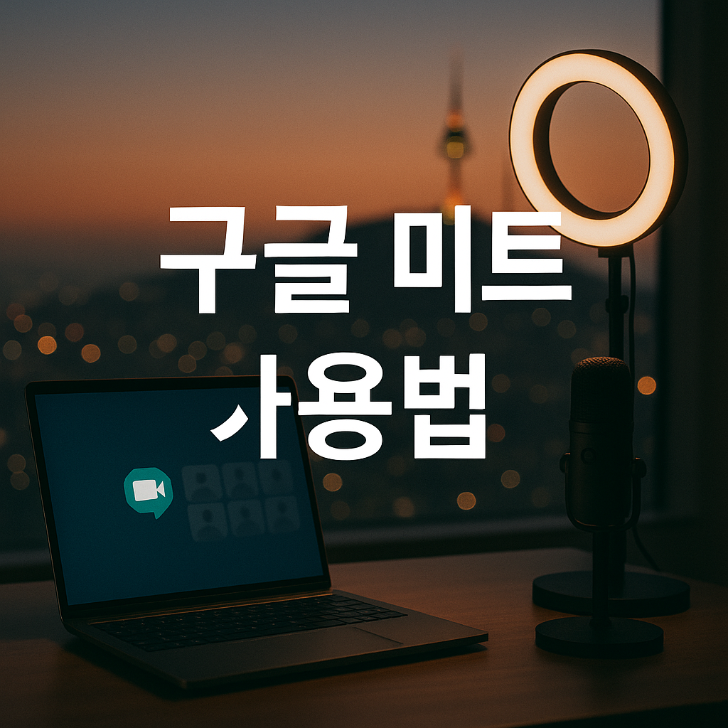 구글 미트 사용법