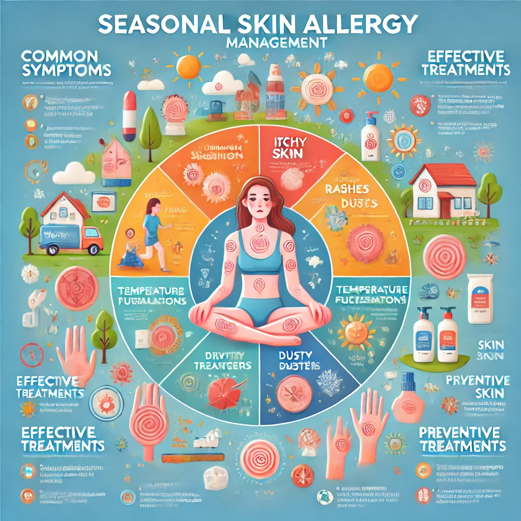 환절기 피부알레르기 관리법과 증상 원인 치료 이미지