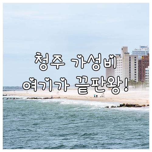 가성비 좋은 청주 숙소 추천 비즈니스..