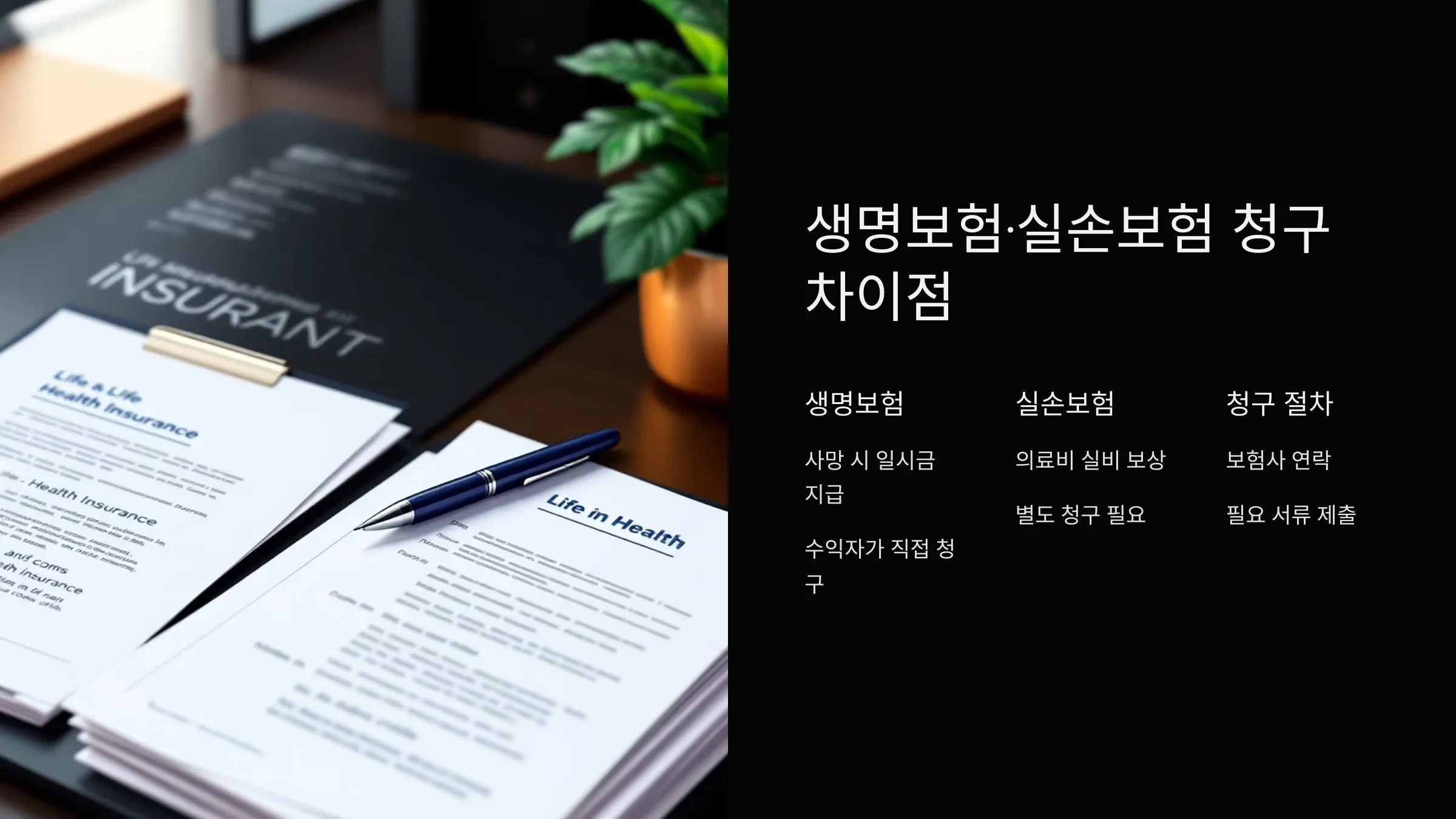 사망 후 청구 가능한 보험 종류 정리
