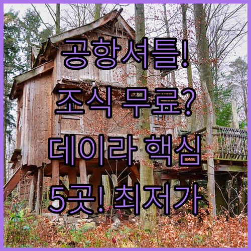 두바이 공항 셔틀 무료 조식 제공 시..