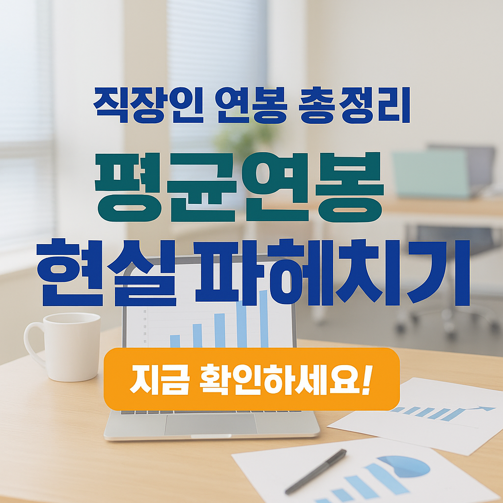[2편] 2025년 직장인 평균연봉과 업종별 급여 차이 총정리