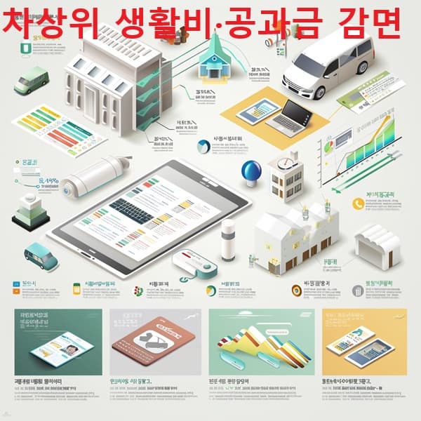 공과금 감면 및 긴급생계비 제도 요약 이미지