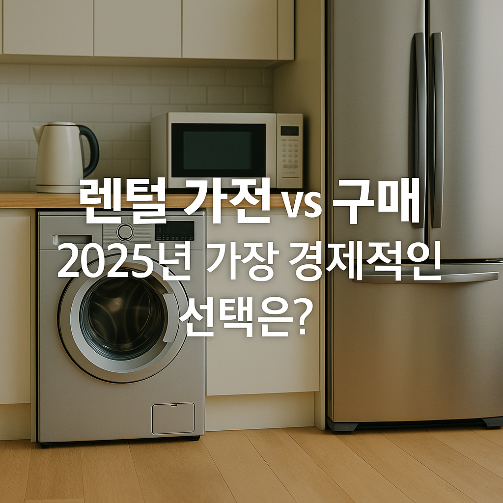 렌털 가전 vs 구매