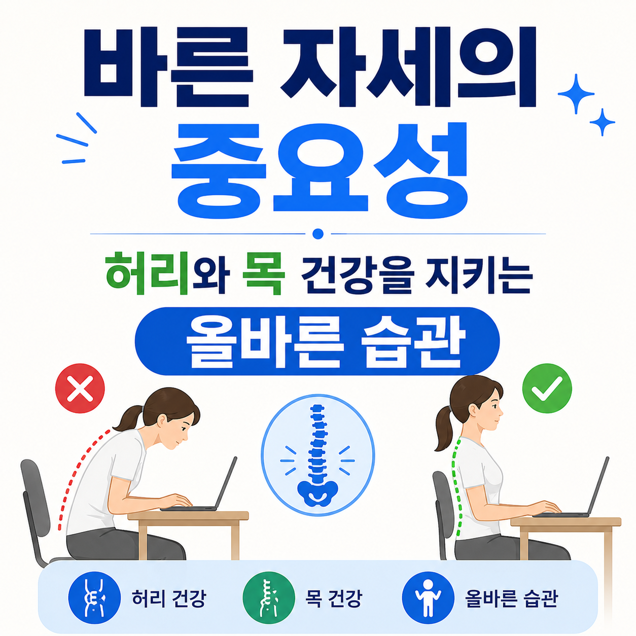 바른 자세의 중요성