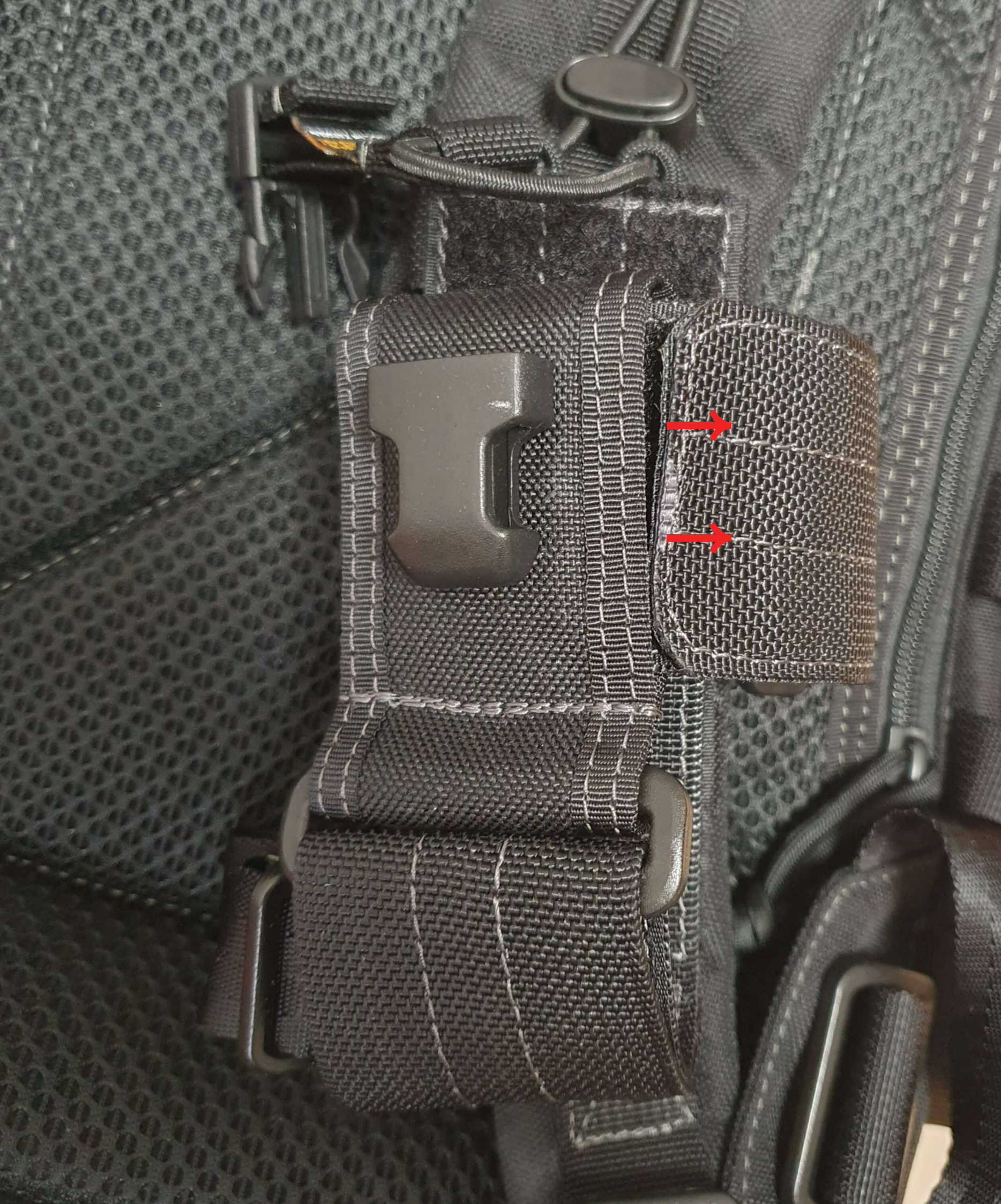 파우치 좌우 넓이 조절 방법