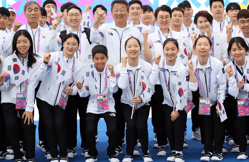 항저우 아시안게임 입촌식