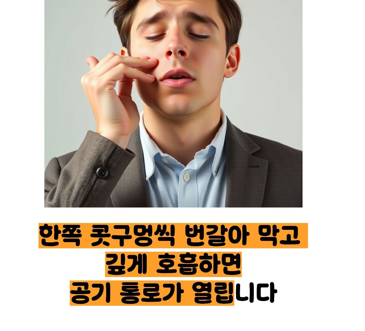 코 막힘 한번에 해결 방법