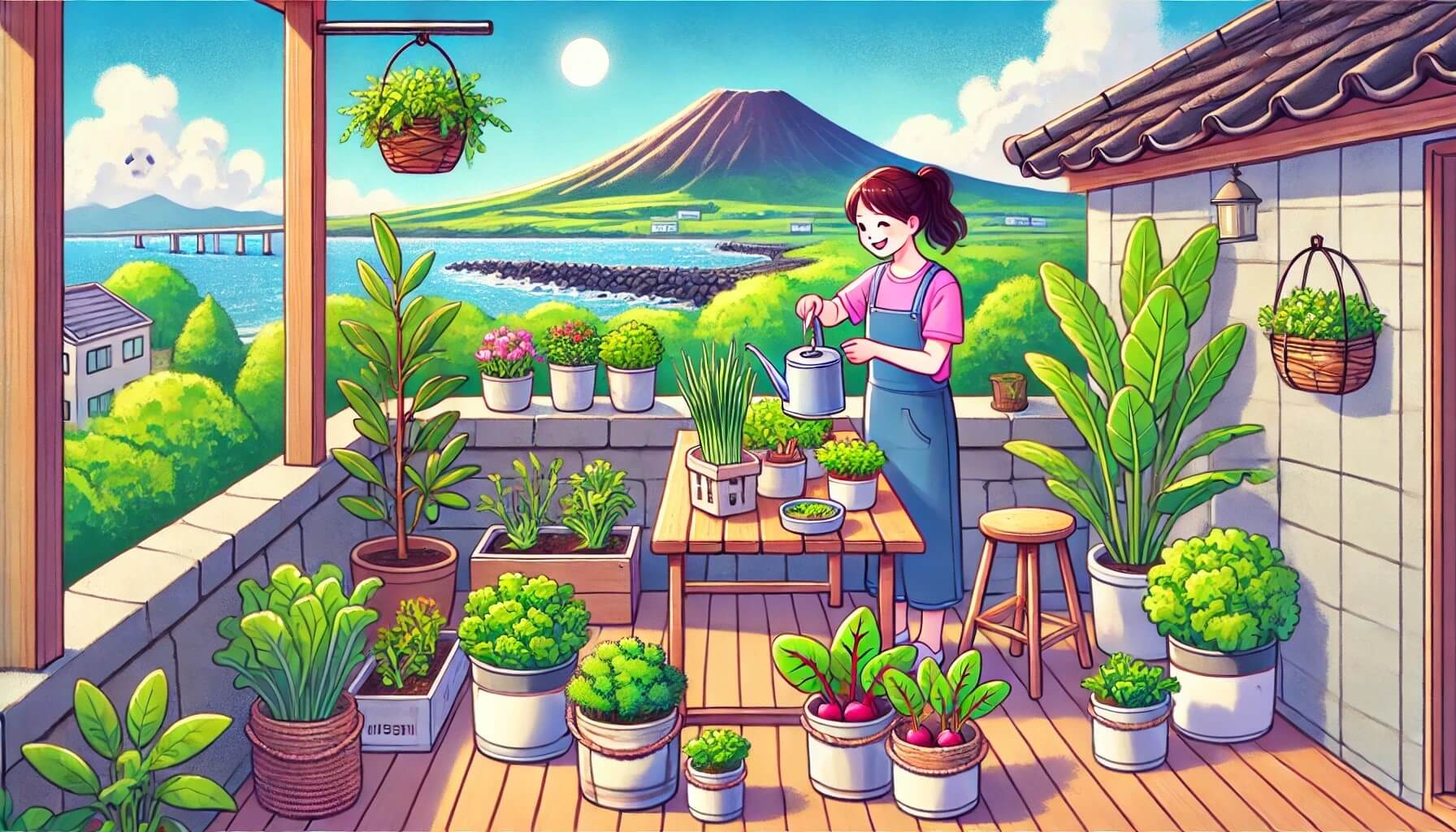 제주의 분위기와 혼라이프의 정서가 그대로 유지된 이미지