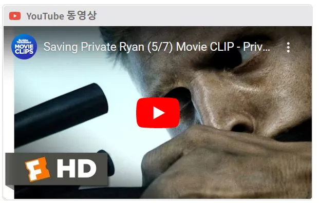 라이언 일병 구하기 명장면