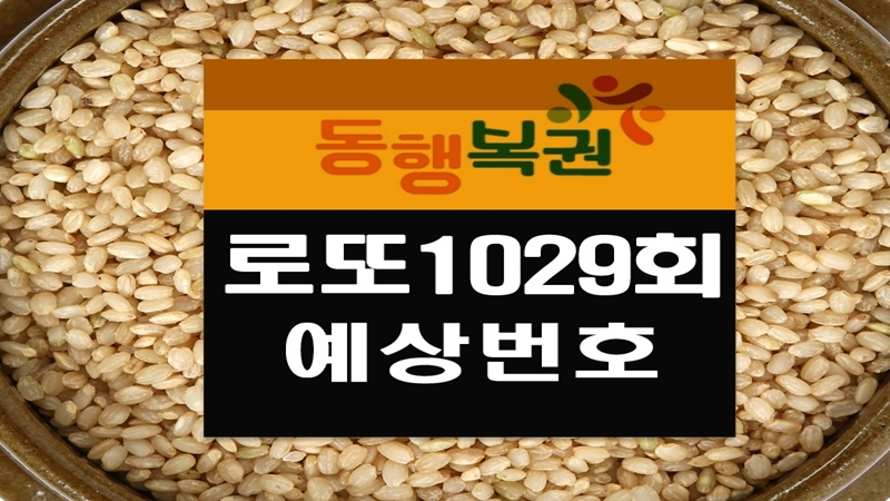로또1029회예상번호