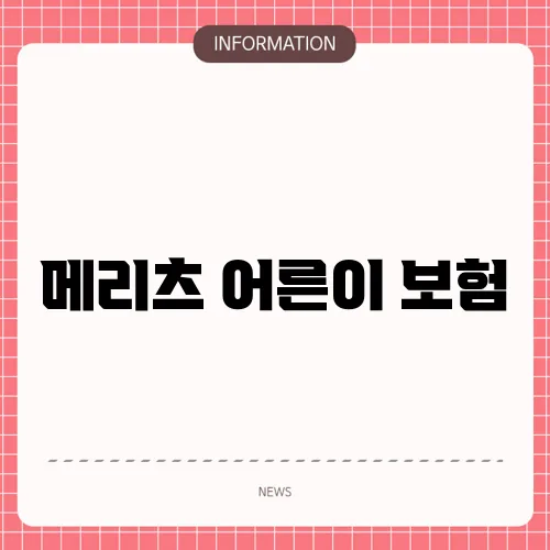 메리츠 어른이 보험